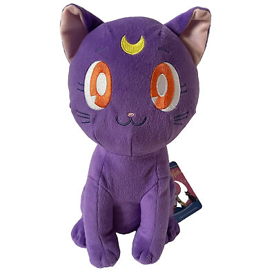 #ad Authentic Sailor Moon Luna Purple Cat Plush Japanese Kawaii Anime $19.99