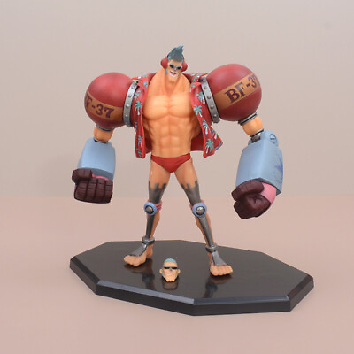 #ad Anime One Piece Franky Action Figure 2 Heads Toys Gift Figures $26.15
