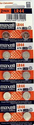 #ad LR44 Maxell 10 piece LR44 MAXELL A76 L1154 AG13 357 New Alkaline Battery $3.89