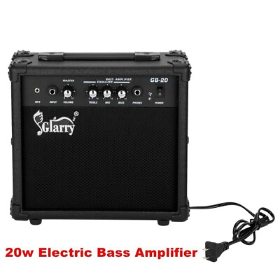 #ad 20W Electric Bass Amplifier Portable Practice Combo Amp With Headphone Output US $46.70