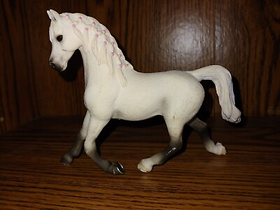 #ad Schleich WHITE ARABIAN MARE Horse 13761 Animal figure 2013 Retired Horse $9.19