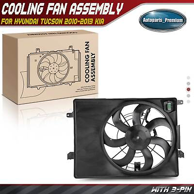 #ad Engine Radiator Cooling Fan w Shroud Assembly for Hyundai Tucson 2010 2013 Kia $69.99