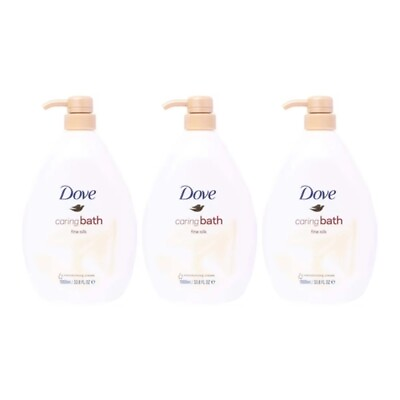 #ad Dove Caring Bath Fine Silk Body Wash 33.8 fl oz. Pack of 3 $37.99