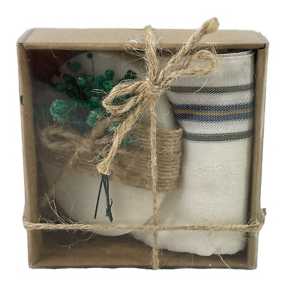 Mini Bath Gift Set Turkish Kessa Pouch Organic Purifying Soap and Towel NEW $7.99