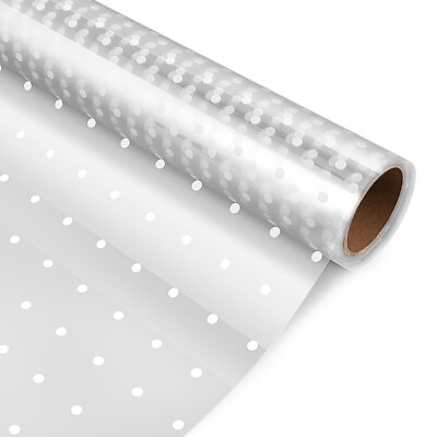 #ad Clear Cellophane Roll for Gift Baskets amp; Arts White Dots $17.34