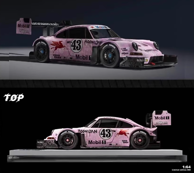 #ad Top 1:64 Pink 911 SVRSR Hoonipigasus #43 Sports Diecast Model Metal Car $42.99