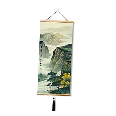 #ad Asian Scroll Wall Art Japanese Wall Art Chinese Scroll Wall Hanging Art $44.03
