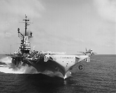 #ad USS Lexington CV 16 Aircraft Carrier 1961 Photo Launches FJ 4 Fury 8x10 Print $7.99