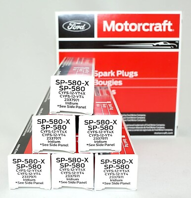 #ad 6PCS Genuine OEM Motorcraft SP534 SP580 SP580X Iridium Spark Plug CYFS12YT4X $35.99