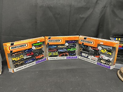 #ad 2008 Matchbox 10 Gift Pack Lot of 3 30 Cars New Vintage Coffret $200.33