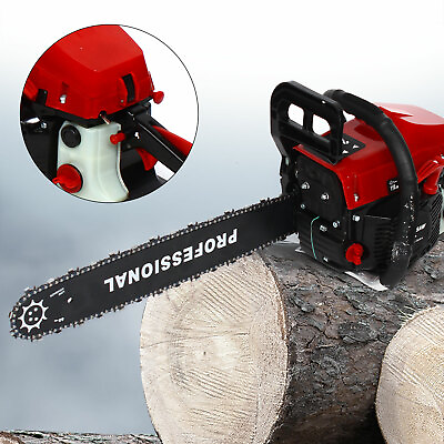 #ad 58CC Gas 20quot;Chainsaw 2 Cycle Gasoline Powered Chain Saws Handheld Chainsaw 4000W $90.00