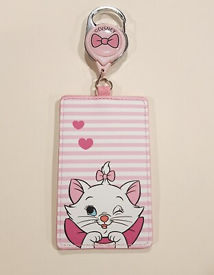 #ad #ad Loungefly Disney Aristocats Marie Pink Im a Lady Retractable Lanyard ID Holder $22.88