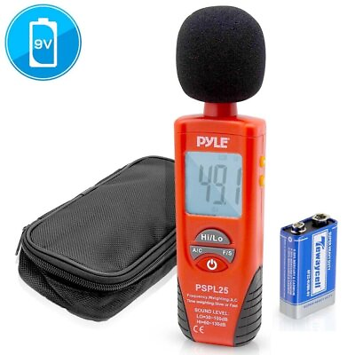 #ad Pyle PSPL25 Sound Level Meter w A amp; C Freq Weighting $41.99