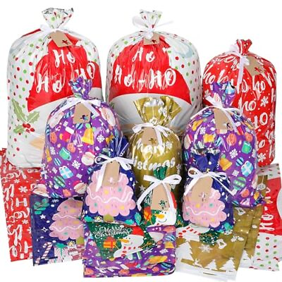 #ad Christmas Gift Bags Christmas Bags For Gifts 38PCS Assorted Sizes Small Mediu... $28.34