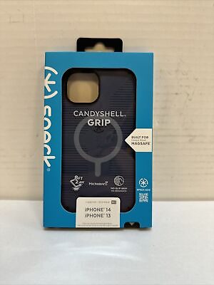#ad #ad New Speck iPhone 14 13 Case Blue CandyShell Grip With Magsafe NIB D $8.99