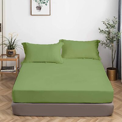#ad Moss Solid All Sizes Bedding Items Egyptian Cotton 1000 1200 Thread Count $85.36