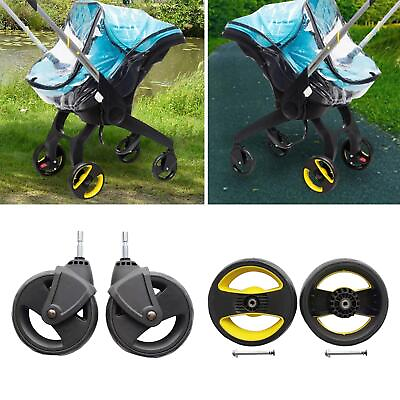 #ad 2x for Kids Carriage for Pet Trolley Accessories Pram Swivel Wheel Durable Spare $28.23