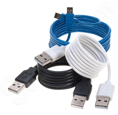 #ad USB 2.0 3.0 Cable Type A Male to A Male High Speed Data Transfer Charger Cord $5.99
