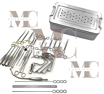 #ad 31 pcs Tonsillectomy and Adenoidectomy Surgical Instruments Kit and Box $352.18