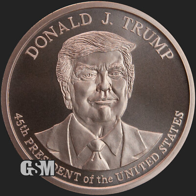#ad Donald Trump 2020 1 oz .999 Copper BU coin 45th President commemorative New MAGA $8.99