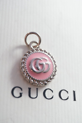 #ad Pendant Gucci logo gg Vtg 08 inch pink silver $64.00