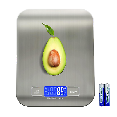 #ad Food Scale 11Lb Kitchen Scale with 6 Units Tare Function amp; LCD Display 0.05Oz $12.66
