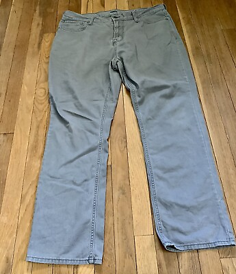 #ad EUC Mens Size 36x30 Old Navy Gray Straight Denim Jeans Tan Beige $3.99