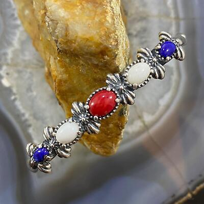 #ad Carolyn Pollack Southwestern Style Sterling Multi Gemstone Decorated Bracelet $157.50