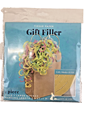 #ad Tissue Curls Gift Filler. 1 Swirl Hanging Length 42”. Set of 4. $10.06