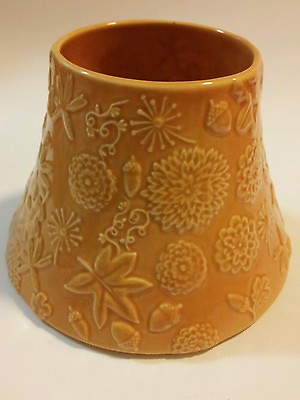 #ad Hallmark Fall Thanksgiving Ceramic Topper for Jar Candles or Votive Pumpkin $14.99