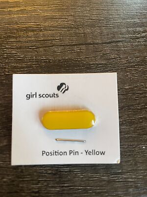 #ad GSUSA position pin yellow bar pin uniform volunteer 2010 $8.54
