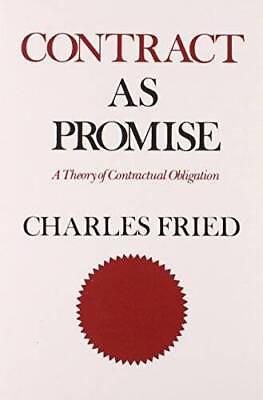 #ad #ad Contract as Promise Paperback By Fried Charles GOOD $9.05