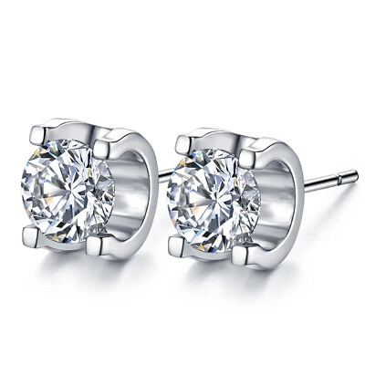 #ad 14K Gold S925 Moissanite Earrings Wedding Exquisite Birthday Women Gift Fashion $805.00