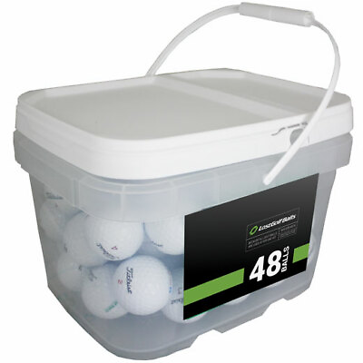 #ad 48 Titleist ProV1x 2019 Near Mint Quality Used Golf Balls AAAA In a Free Bucket $61.17