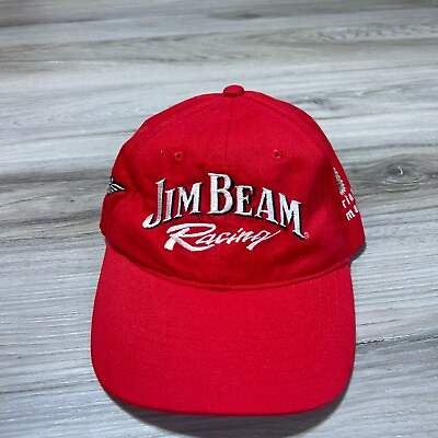 #ad Jim Beam Racing Strapback Hat Cap Drink Smarter Nascar Race Embroidered EUC $18.88