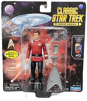 #ad Classic Star Trek Admiral James T. Kirk Movie Series Action Figure 2022 $12.95
