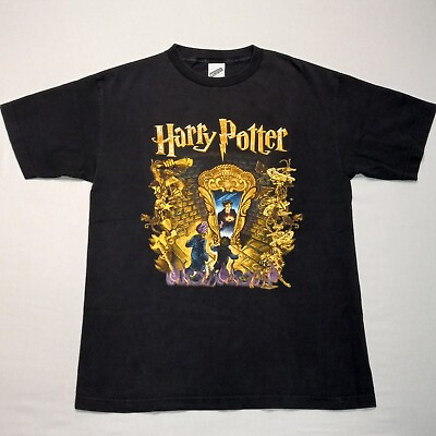#ad Medium Vintage Y2K 2000 HARRY POTTER The Sorcerers Stone T Shirt $69.95