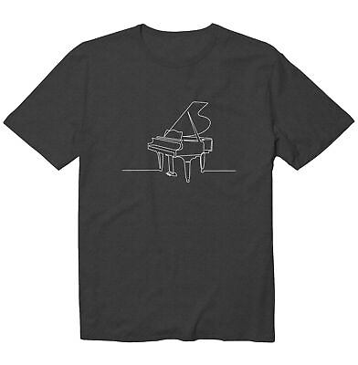 #ad Piano Funny T Shirt Heartbeat Musician Pianist Gift Music Lover Graphic Tee $18.90