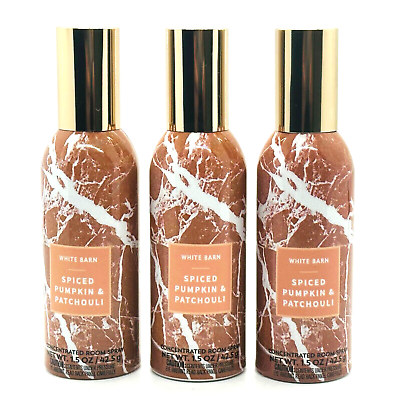 #ad 3 Bath amp; Body Works White Barn SPICED PUMPKIN PATCHOULI Concentrated Room Spray $25.99