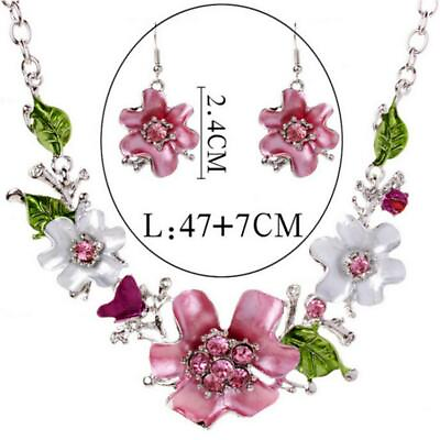 #ad Bridal Fashion Crystal Necklace ＆ Earrings Jewelry Set Gifts Fit Wedding Dress $3.39