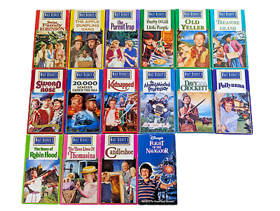 #ad Vintage Lot of 16 Walt Disney#x27;s Studio Film Collection VHS Tapes VGC $59.99