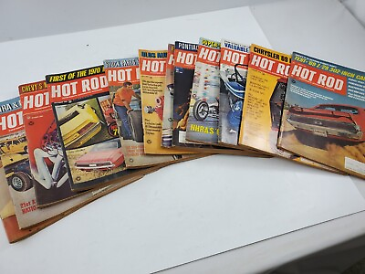 #ad Hot Rod Magazine 1969 Full Year Lot 12 Chevy Ford Mopar Dodge Racing Mechanics $69.00