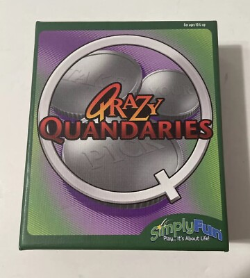 #ad Crazy Quandaries Card Game by Simply Fun 2009 Edition Complete $13.79
