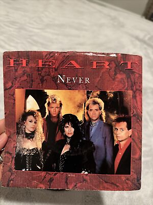 #ad HEART 45 RPM PICTURE SLEEVE  Never amp; Shell Shock 1985 CAPITAL  $10.00