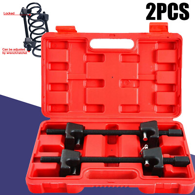 #ad 2Pcs Coil Spring Compressor Heavy Duty Car Tool Suspension Clamp Kit With Case $30.49