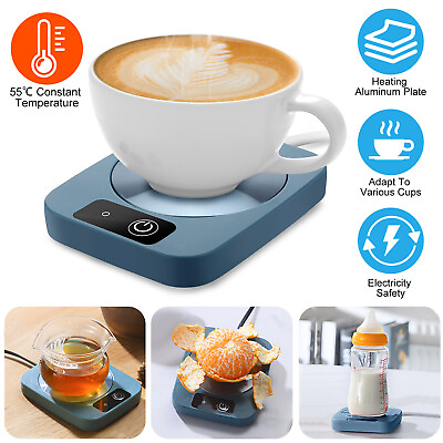 #ad Smart Electric Cup Mug Warmer Coffee Tea Milk Drink Auto Heater Pad Office Home $11.48