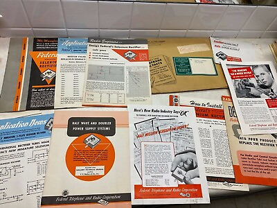 #ad 1947 Federal Telephone amp; Radio Package of Facts Brochures $9.00