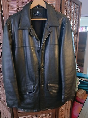 #ad kenneth cole reaction mens leather coat $60.00