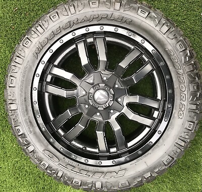 #ad Nitto 285 50 20 Ridge Grappler Tire With Fuel #19 20 X9 Rim Chevy Bold Pattern $350.00