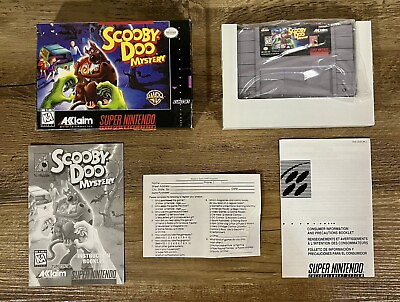 #ad Scooby Doo Mystery for SNES Super Nintendo Complete CIB Tested Mint $49.99